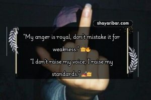 Royal Attitude Gussa Female Attitude Shayari